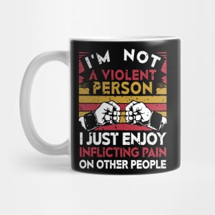 Expression of Power: Controlled Strength Mug